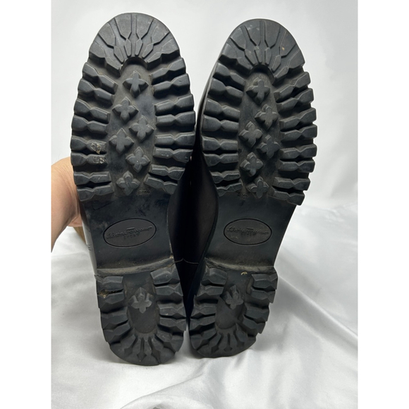 Salvatore Ferragamo Suede Accent Leather Boots, 9.5 - Picture 8 of 13